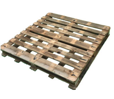 木製パレット 物流用 1140×1140×135mm 四方差し片面仕様 中古 リユース 斜め